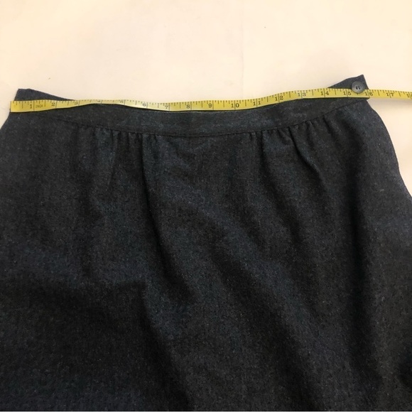 Vintage Pendleton Womens 100% Virgin Wool Dark Gray Pencil Skirt Size M - Picture 6 of 9